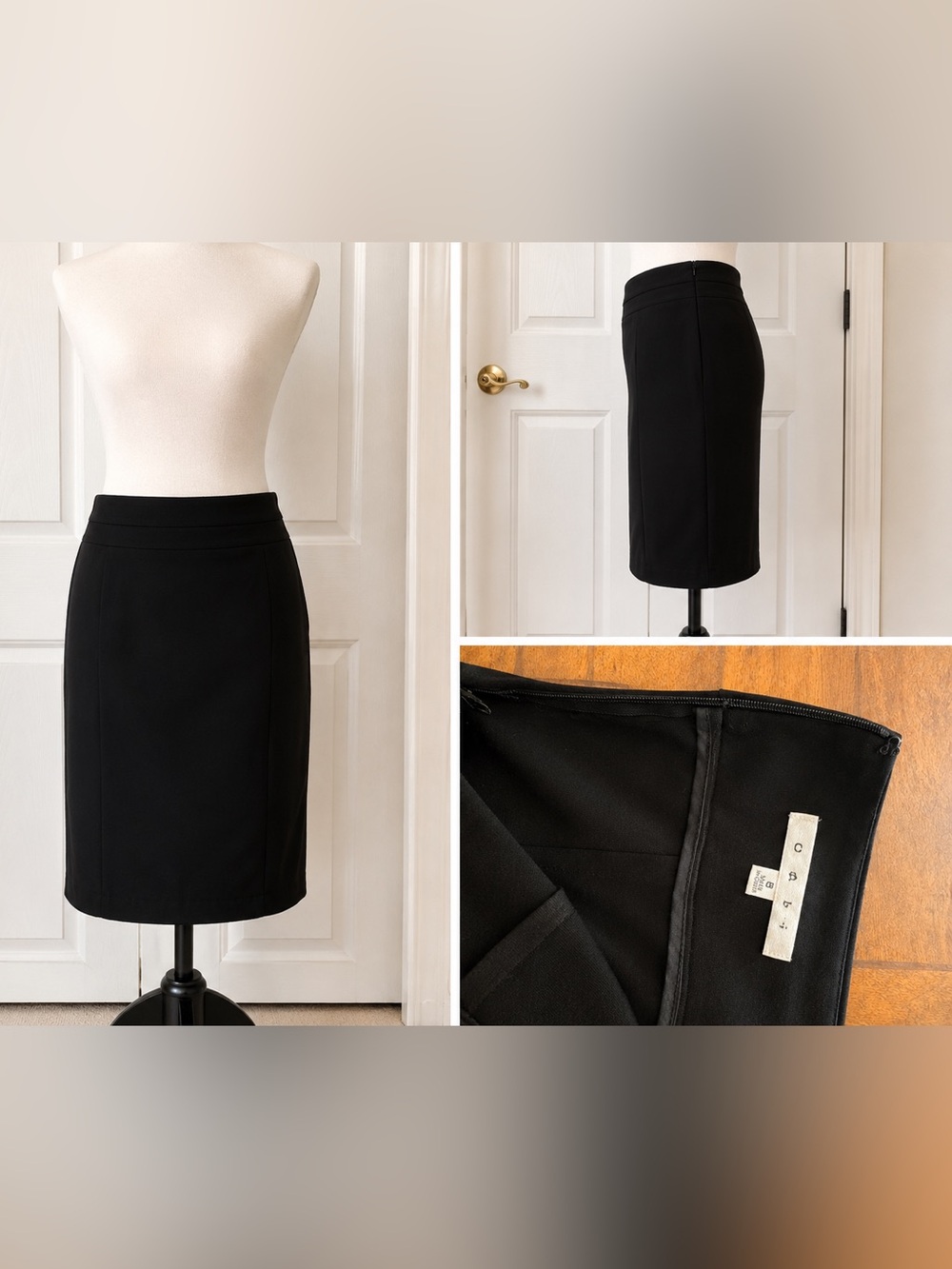 CAbi Black Pencil Skirt - Timeless Minimalist Style